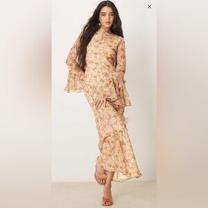 ASOS DESIGN Frill Seam Detail Maxi Dress